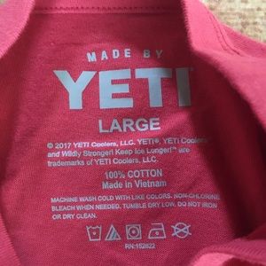 Yeti Shirts - Yeti Men’s Red Large Tee Yeti Shirts - Yeti Men’s Red Large Tee